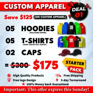 Deal 1 - Custom Apparel