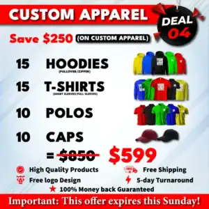 Deal 4 - Custom Apparel